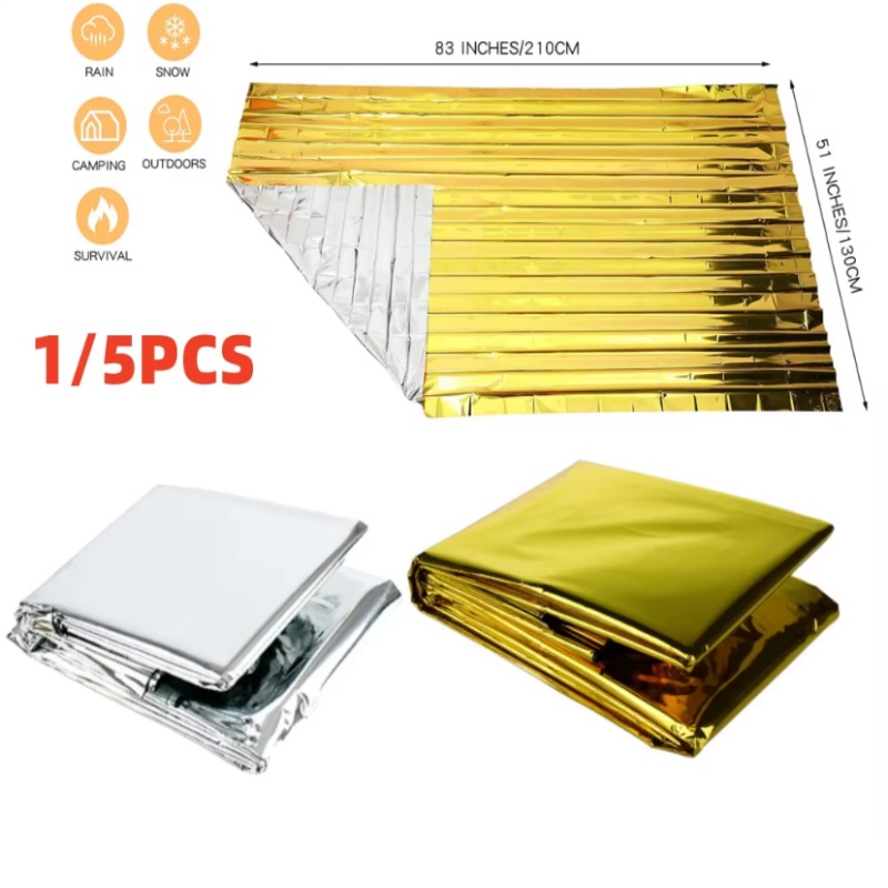 130x210cm Heavy‑Duty Mylar Foi - огляд і ціна Survival Blanket Reflective