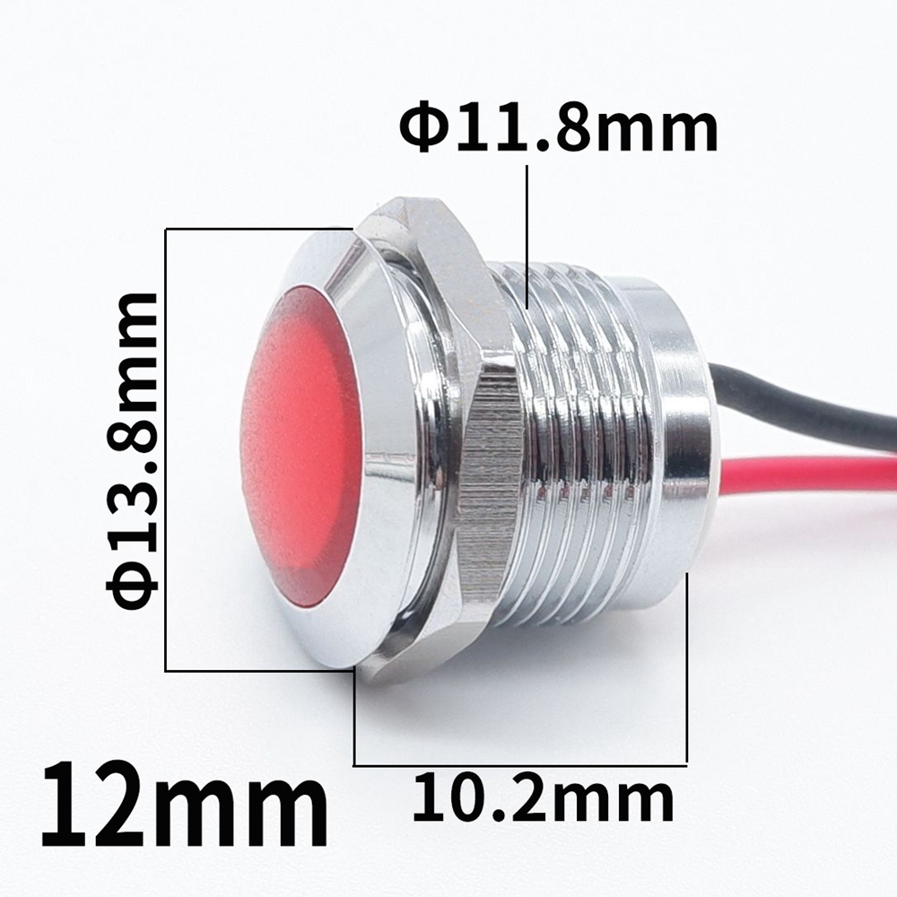 12mm 16mm 19mm 22mm Metal LED  - огляд і ціна Signal Panel Orange