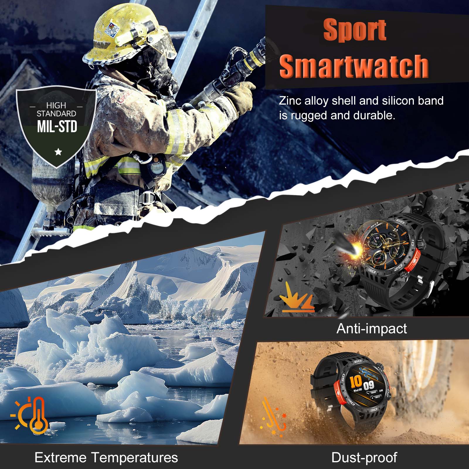 EIGIIS Smart Watch for Men wit - огляд і ціна Compass Lensatic
